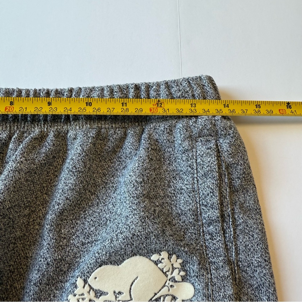 Roots Women's Organic Original Longer Sweatshort 8 Inch Salt & Pepper Small - Picture 6 of 8